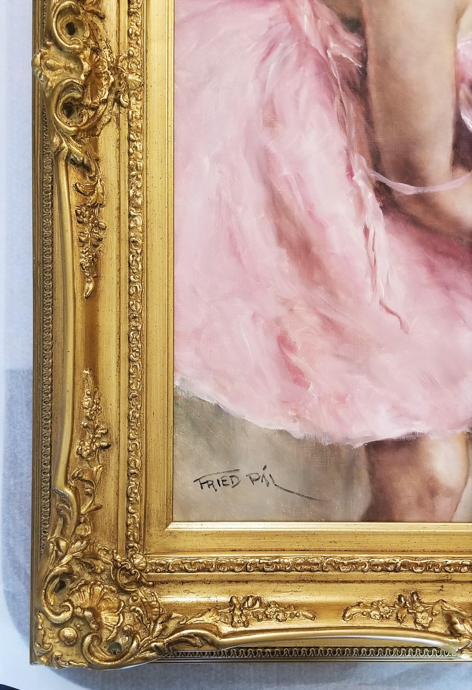 Intermission (Ballerina) /// Impressionismus Degas Französisches Ballett Renoir Figurative (Art déco), Painting, von Pal Fried