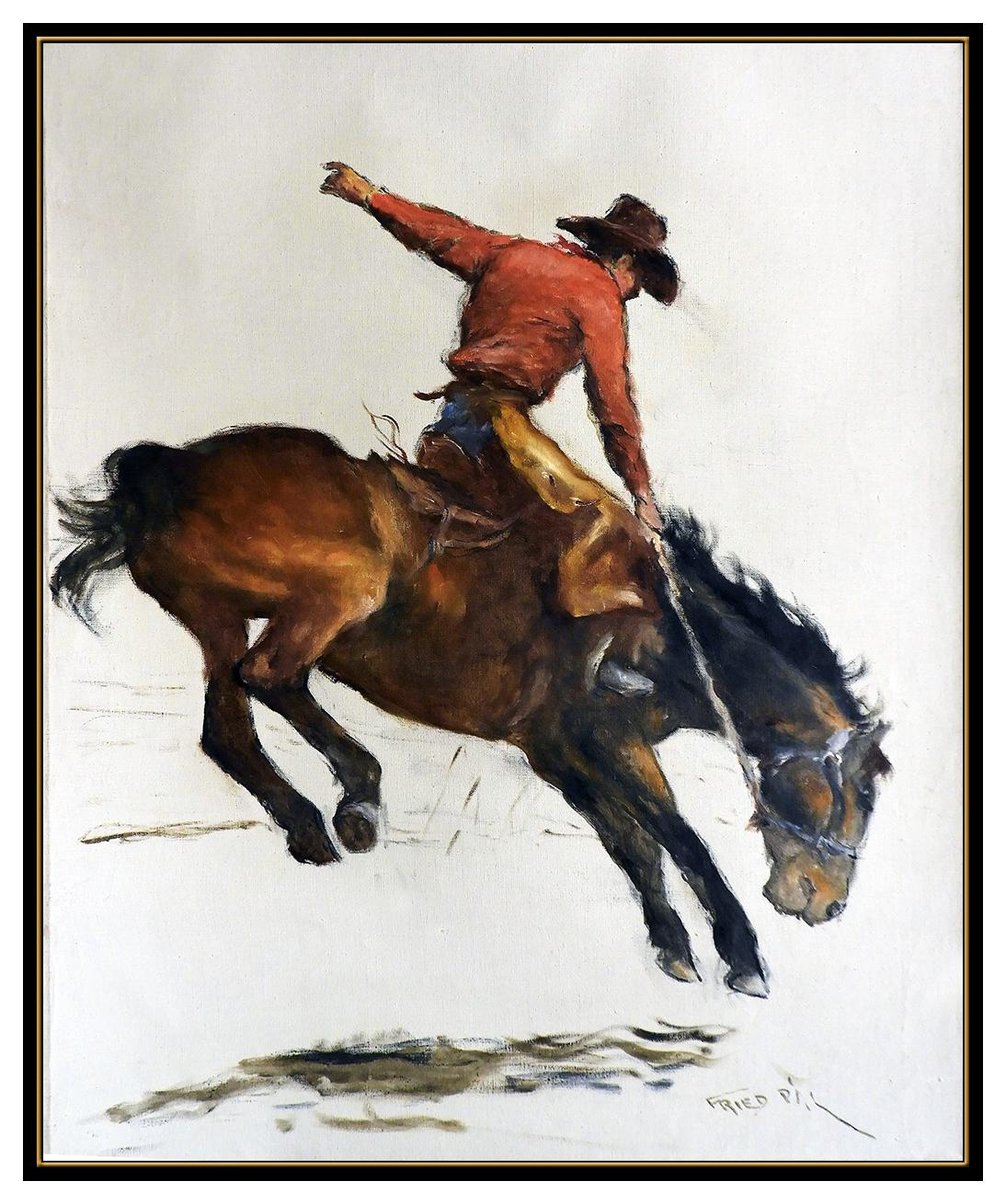 cowboy on horse drawing