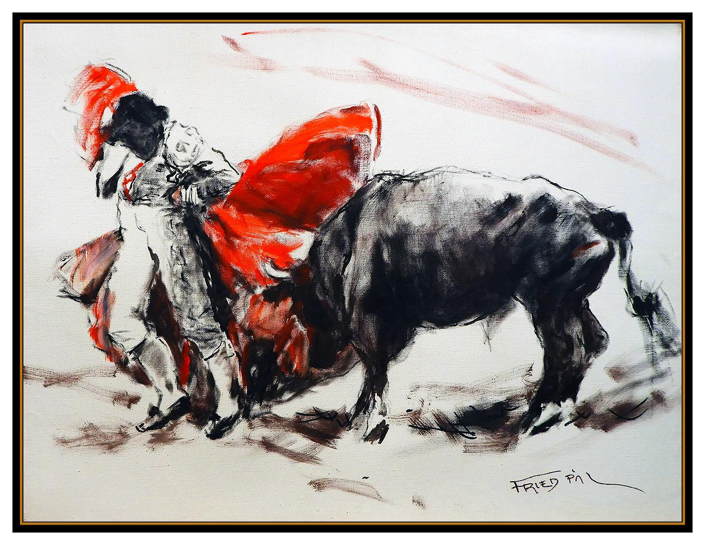 bull fight painting