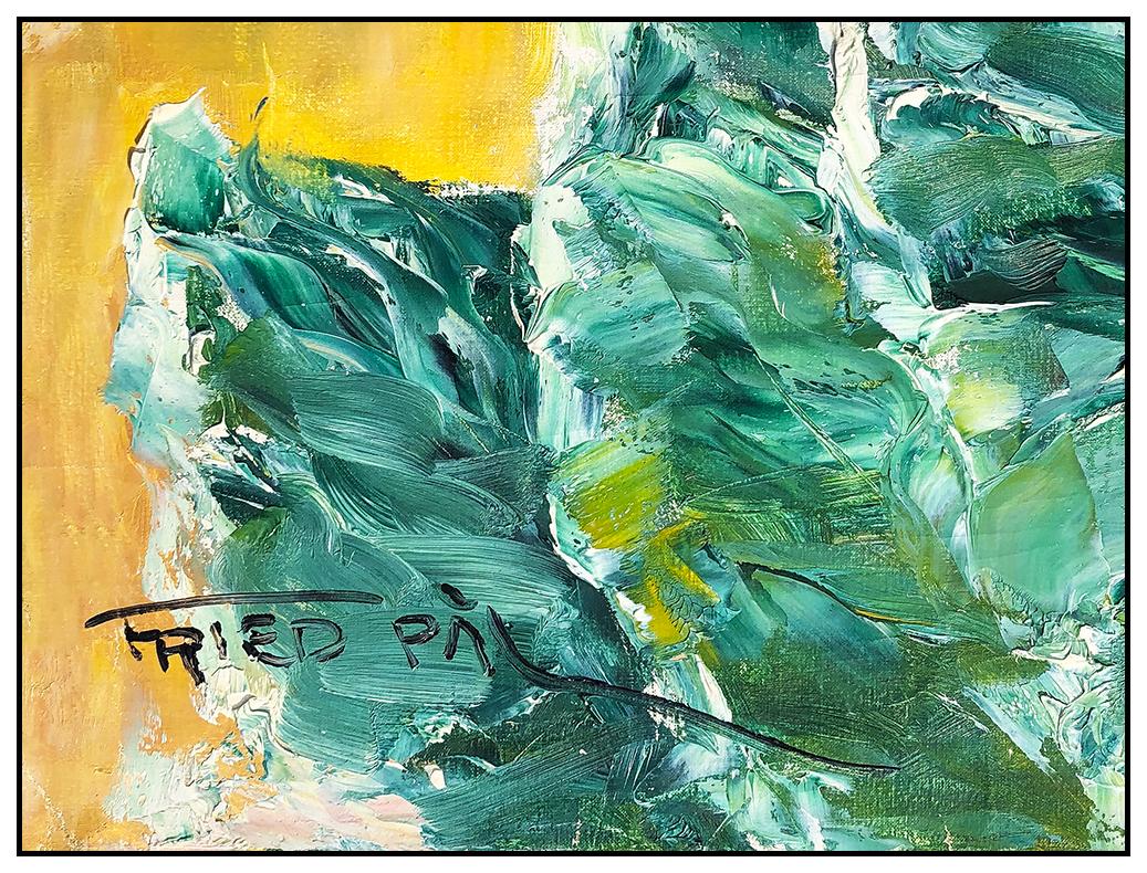 Pal Fried Large Original Painting Oil On Canvas Signed Dance Female Portrait Art For Sale 2