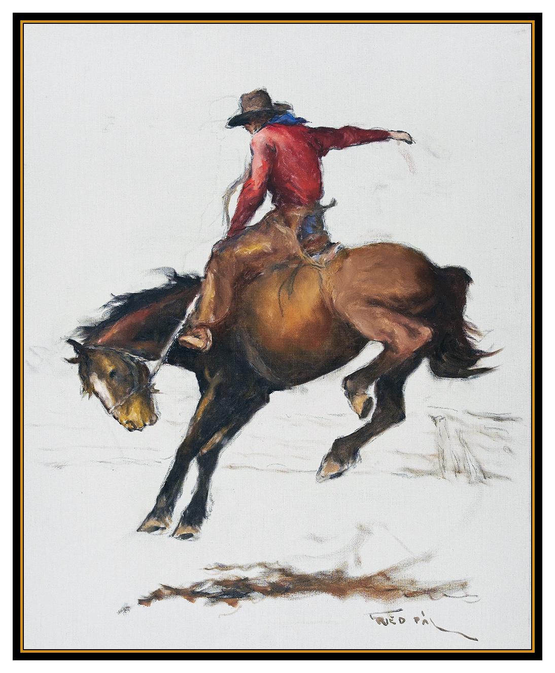 cowboy on horse painting
