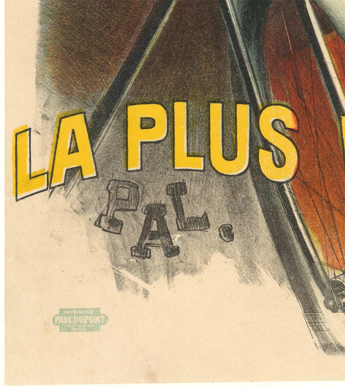Original Cycles Clement Motocycles Belle Epoque vintage poster - Beige Nude Print by Pal (Jean de Paléologue)