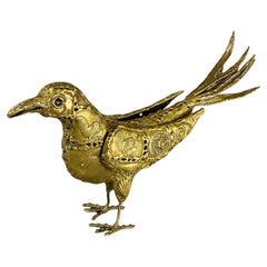 Pal Kepenyes Brutalist Bronze Bird Sculpture