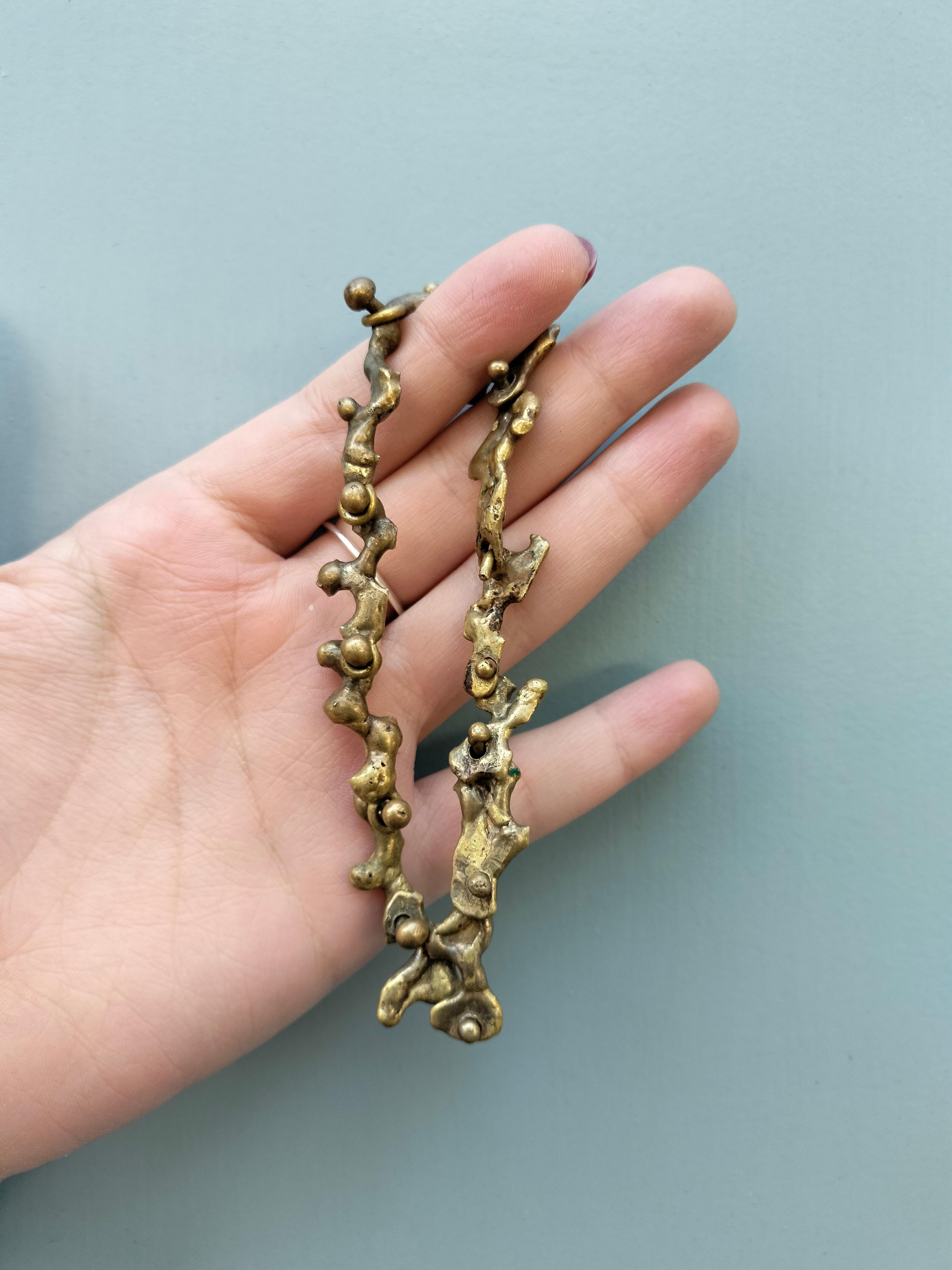 Pal Kepenyes Brutalist Bronze Bracelet For Sale 3