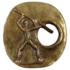 Pal Kepenyes Hebilla Brutalista de Bronce