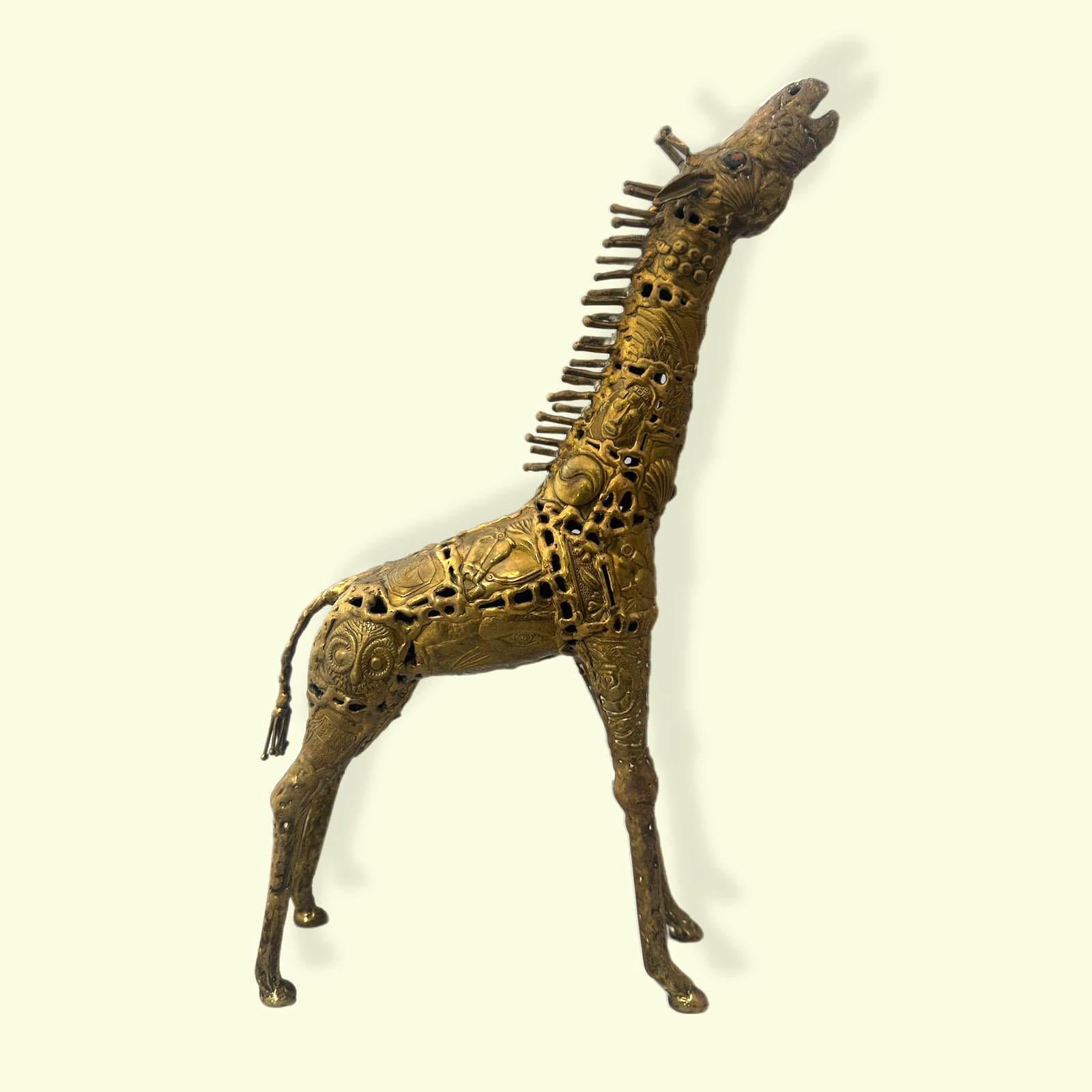 Pal Kepenyes Escultura Brutalista de Bronce Jirafa en venta 4