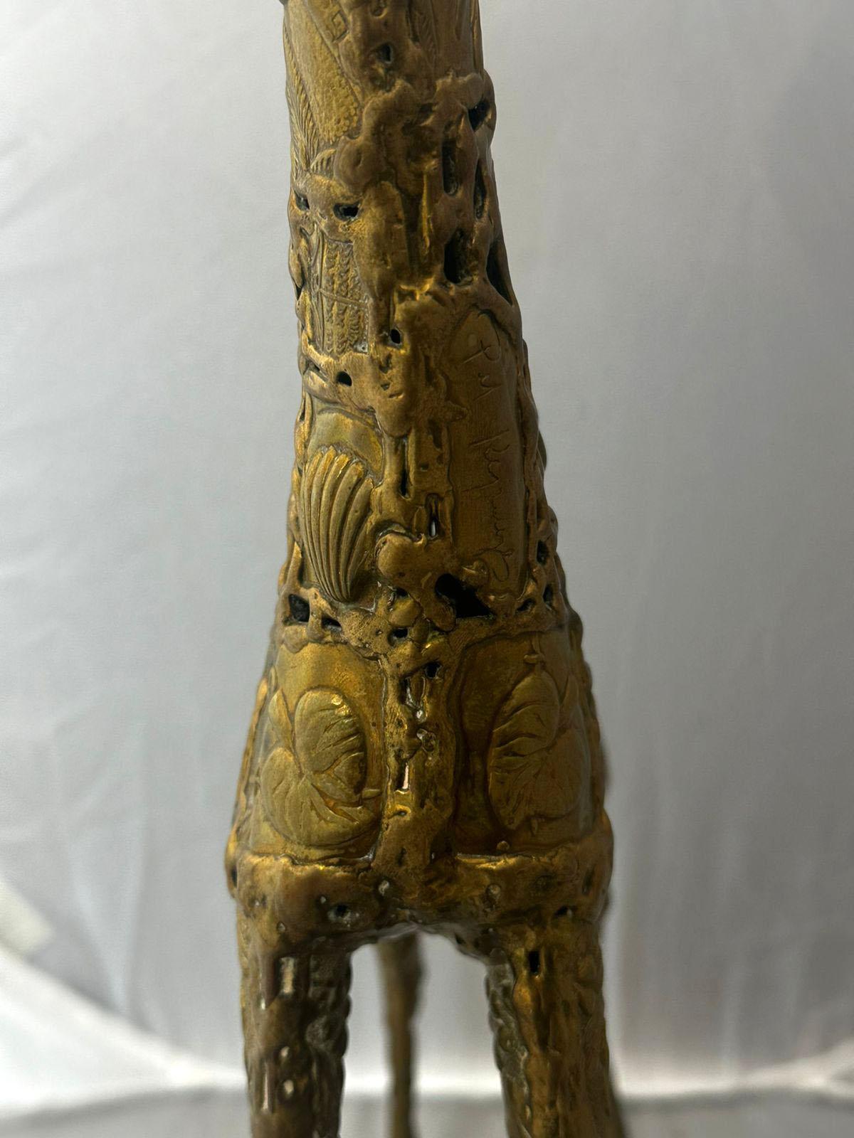 Pal Kepenyes Escultura Brutalista de Bronce Jirafa en venta 1