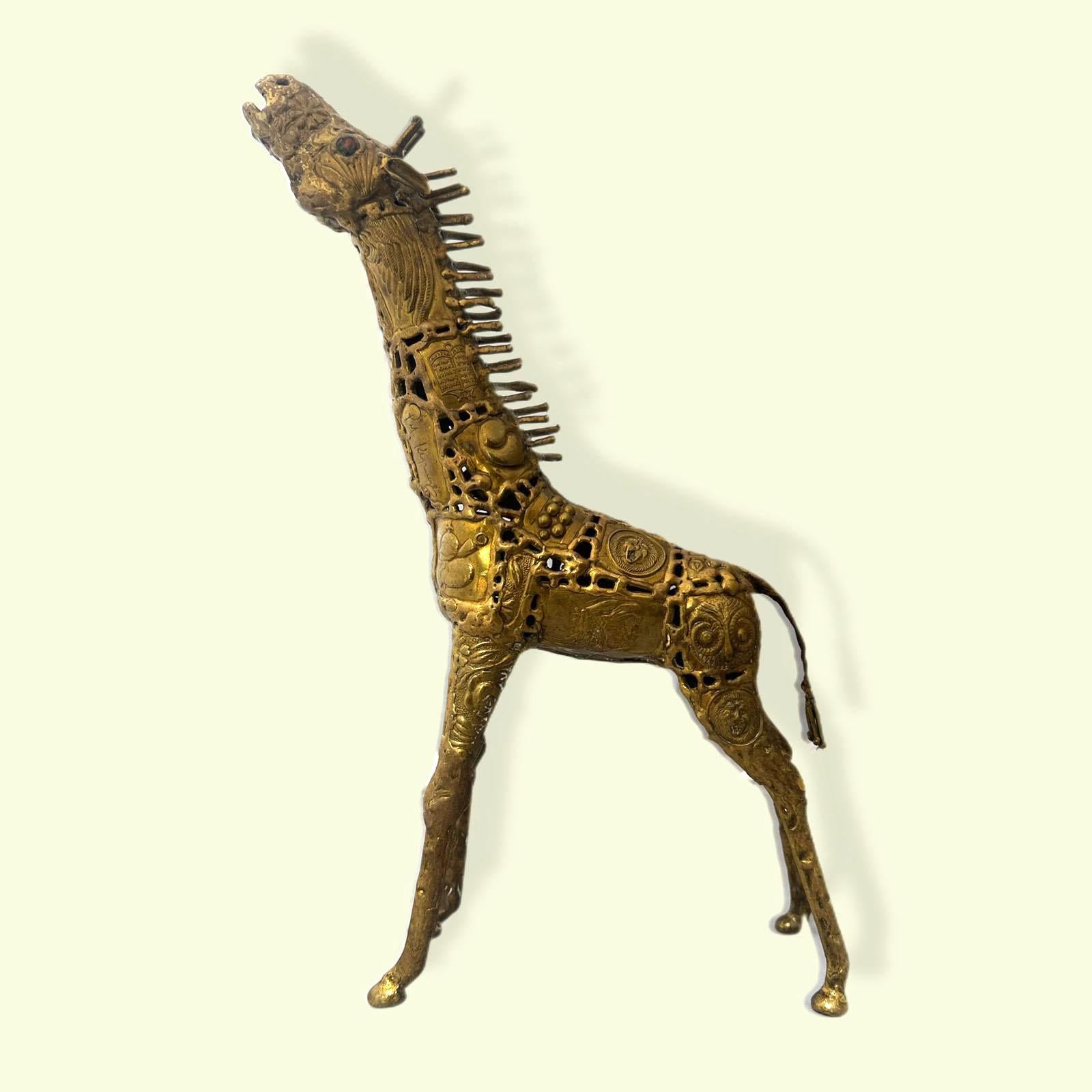 Pal Kepenyes Escultura Brutalista de Bronce Jirafa en venta 3