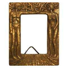 Pal Kepenyes Brutalist Bronze Photo Frame