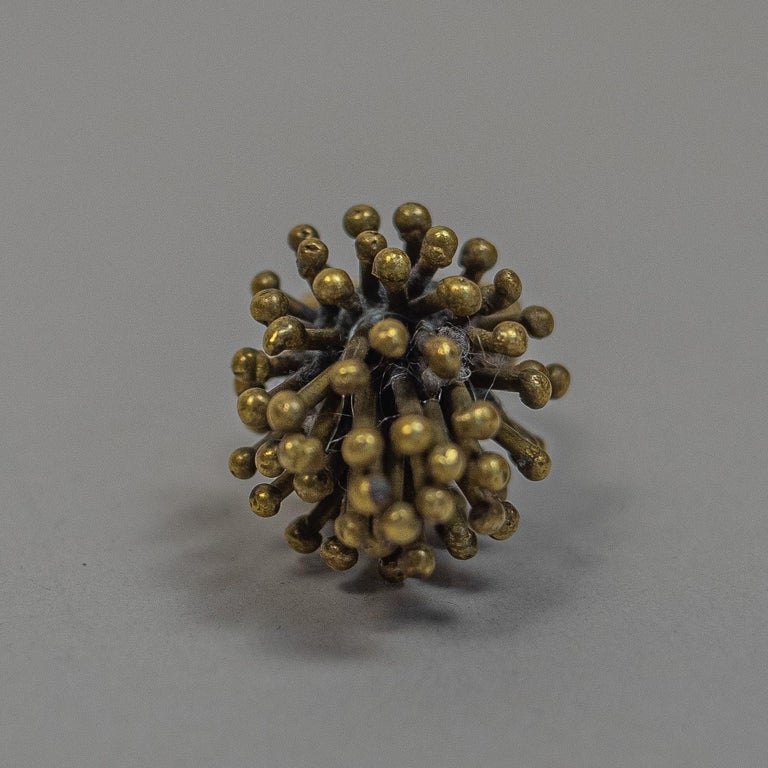 Late 20th Century Pal Kepenyes Brutalist Bronze Ring For Sale
