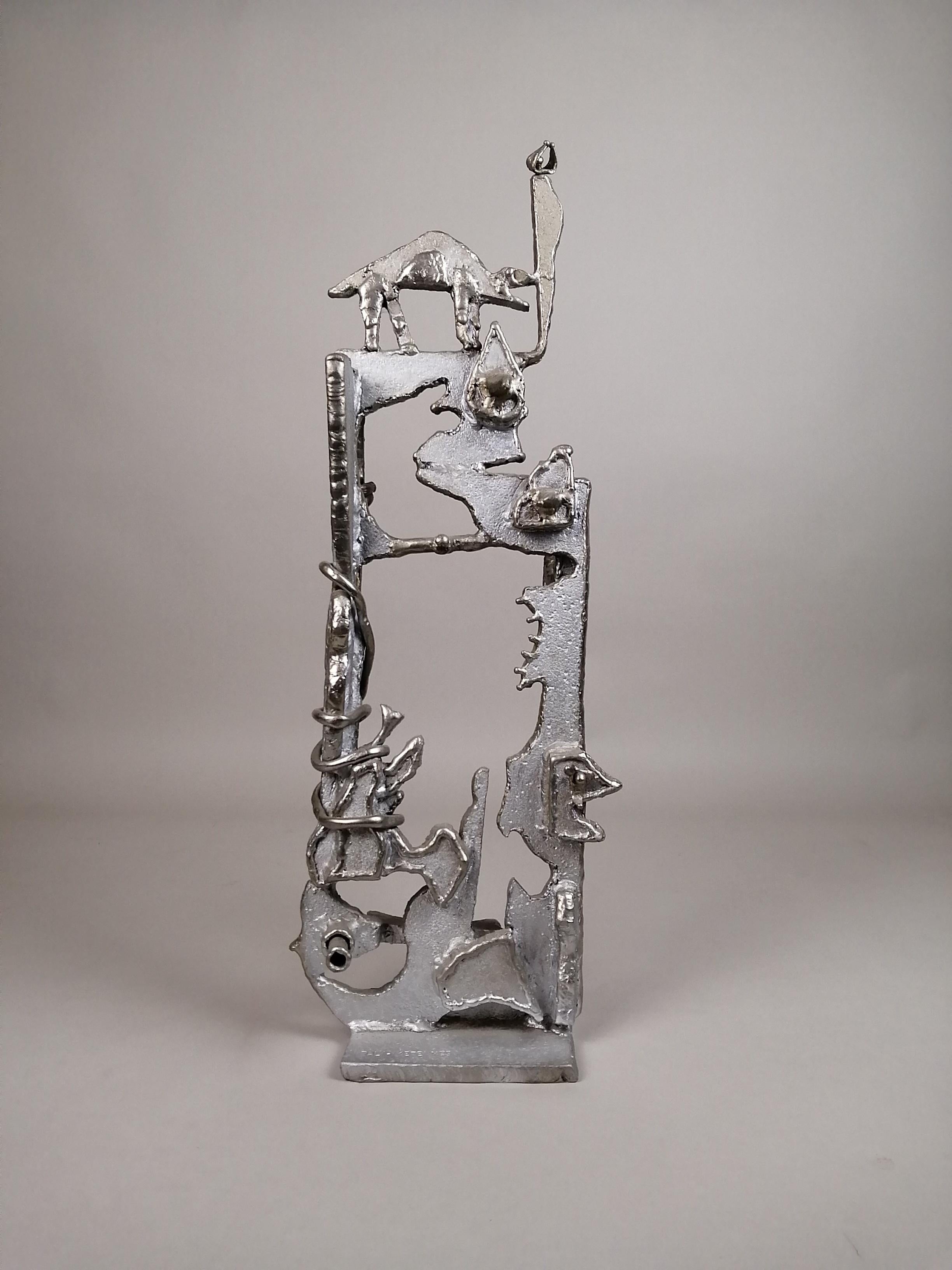 Pal Kepenyes Brutalist Steel Sculpture