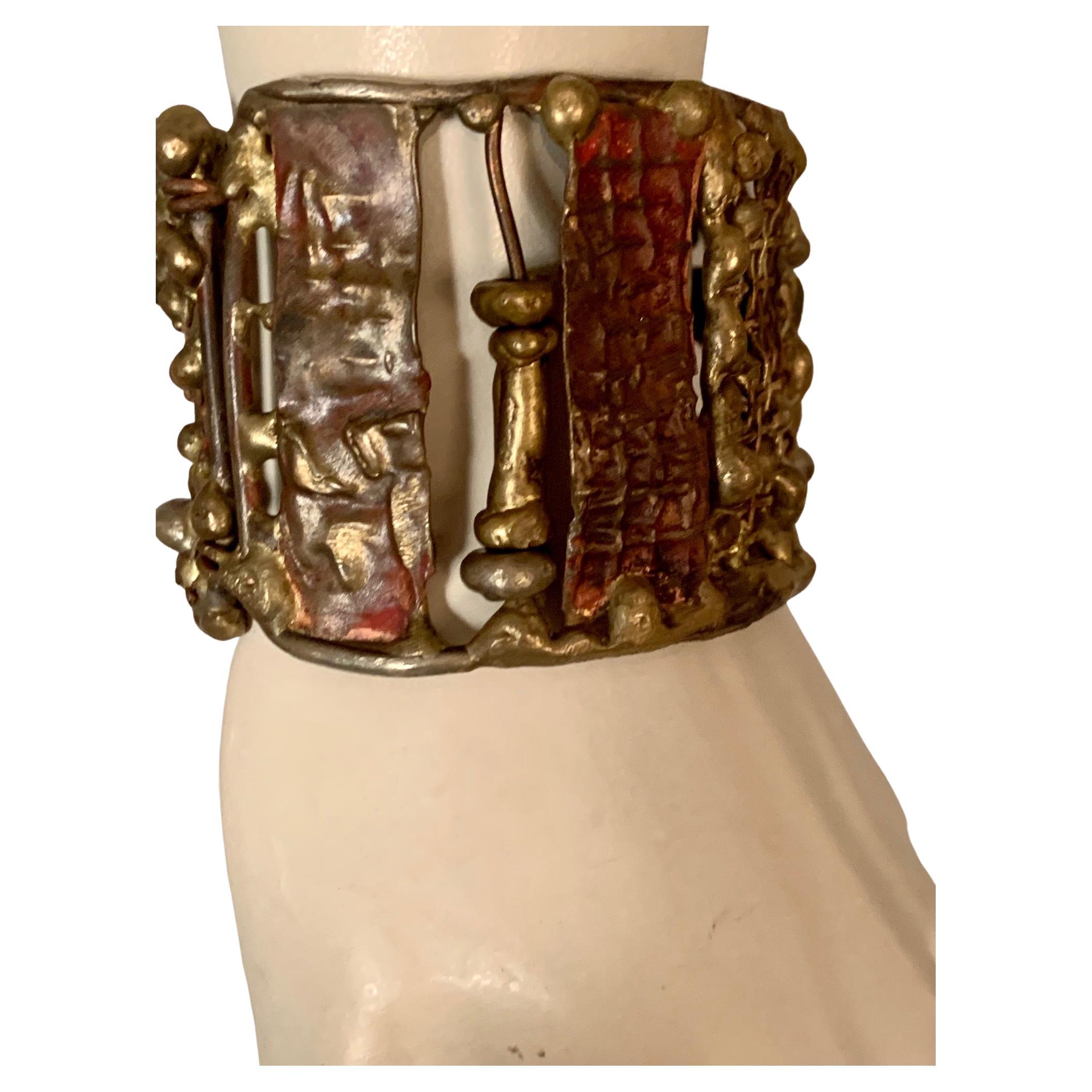 Pal Kepenyes Kinetic Cuff Bracelet in the Brutalist Manner For Sale 1