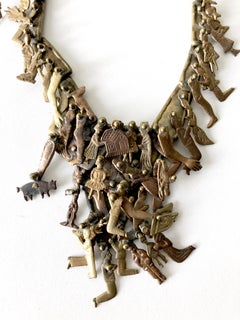 Pal Kepenyes Mexican Modern Milagros Miracles Necklace Earrings Set