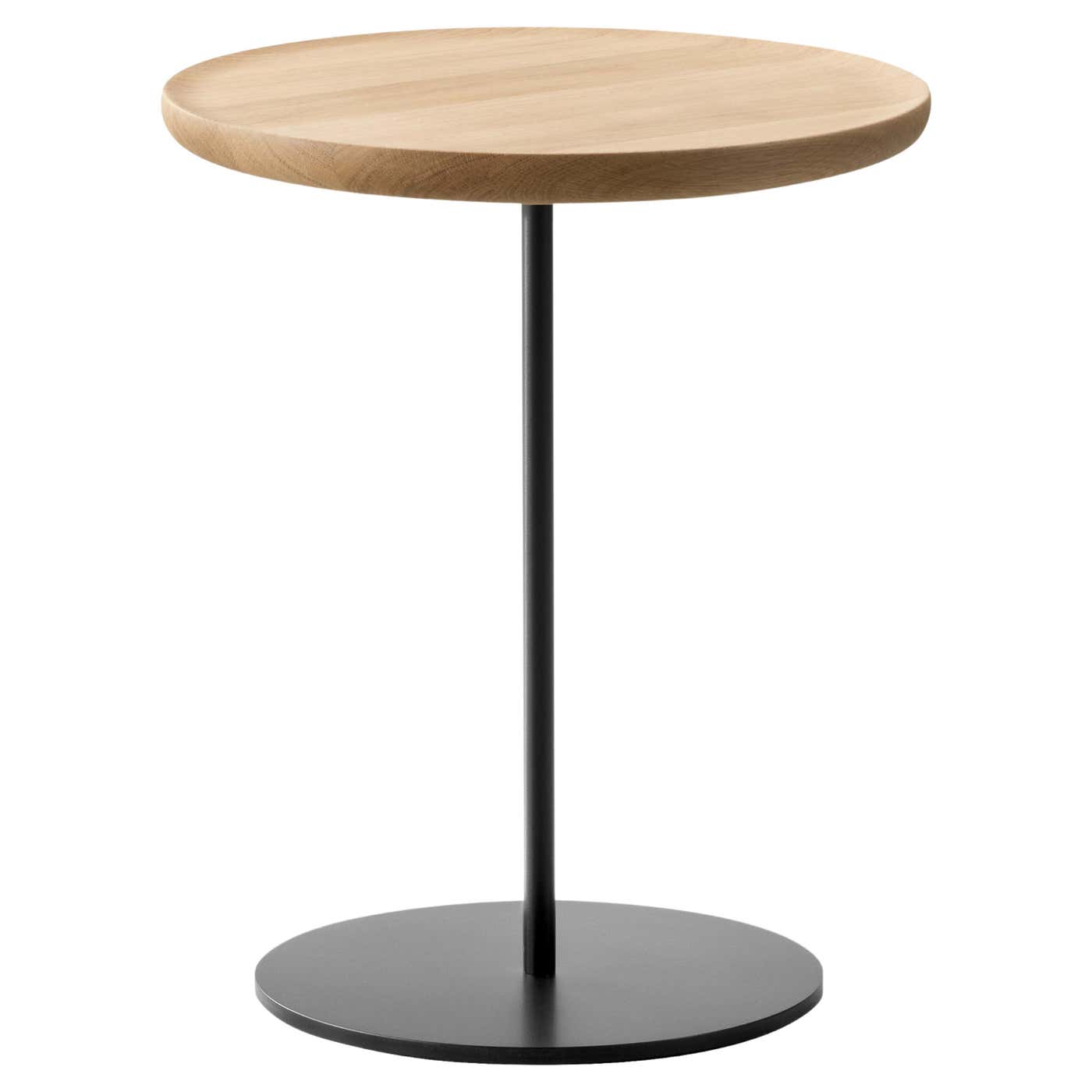 Pal Side Table -Oak Light Oil/Black Lacquered- by Keiji Takeuchi for ...
