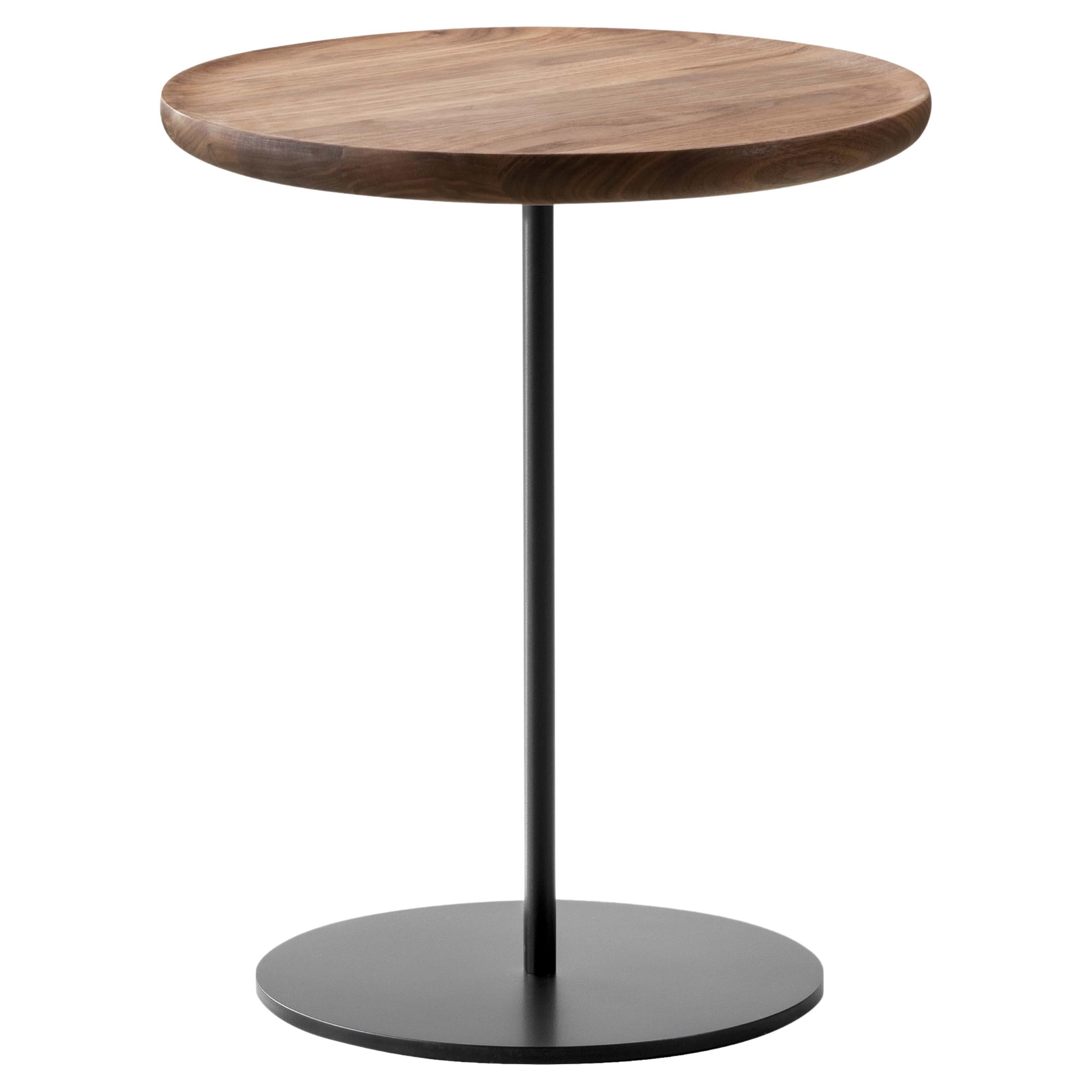 Pal Side Table -Walnut Oiled/Black Lacquered- by Keiji Takeuchi for Fredericia For Sale