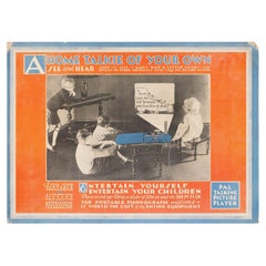 Pal Talking Picture Player des années 1920, vitrine de magasin américaine