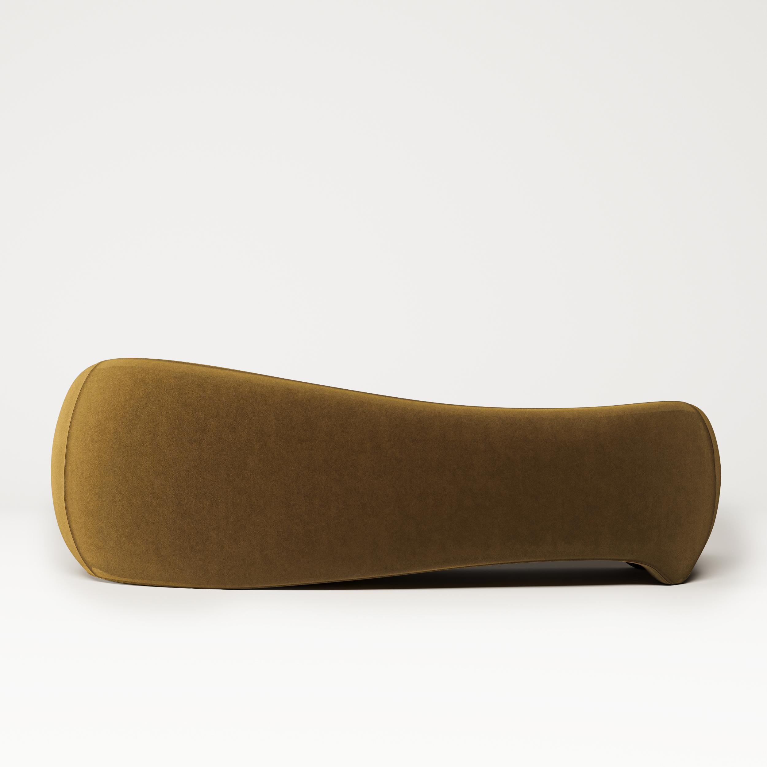 Turkish Pal-Up Sofa 280, Organic Modern, Flexib Velvet, by Mehmet Orel for Studio Kirkit For Sale