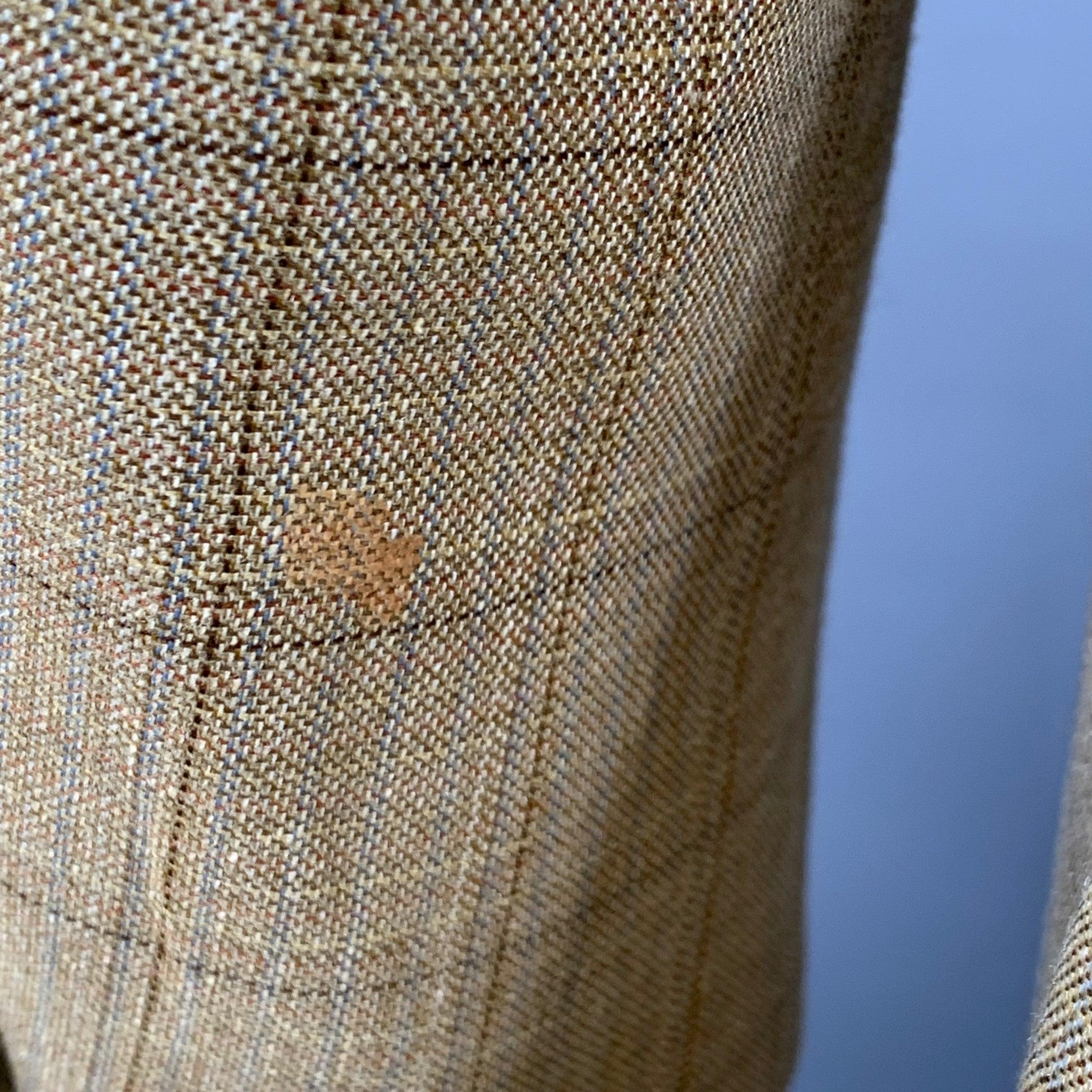 PAL ZILERI Size 38 Regular Beige Grey Brown Window Pane Sport Coat For Sale 1