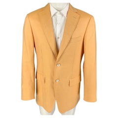 PAL ZILERI Size 40 Yellow Cashmere Silk Sport Coat