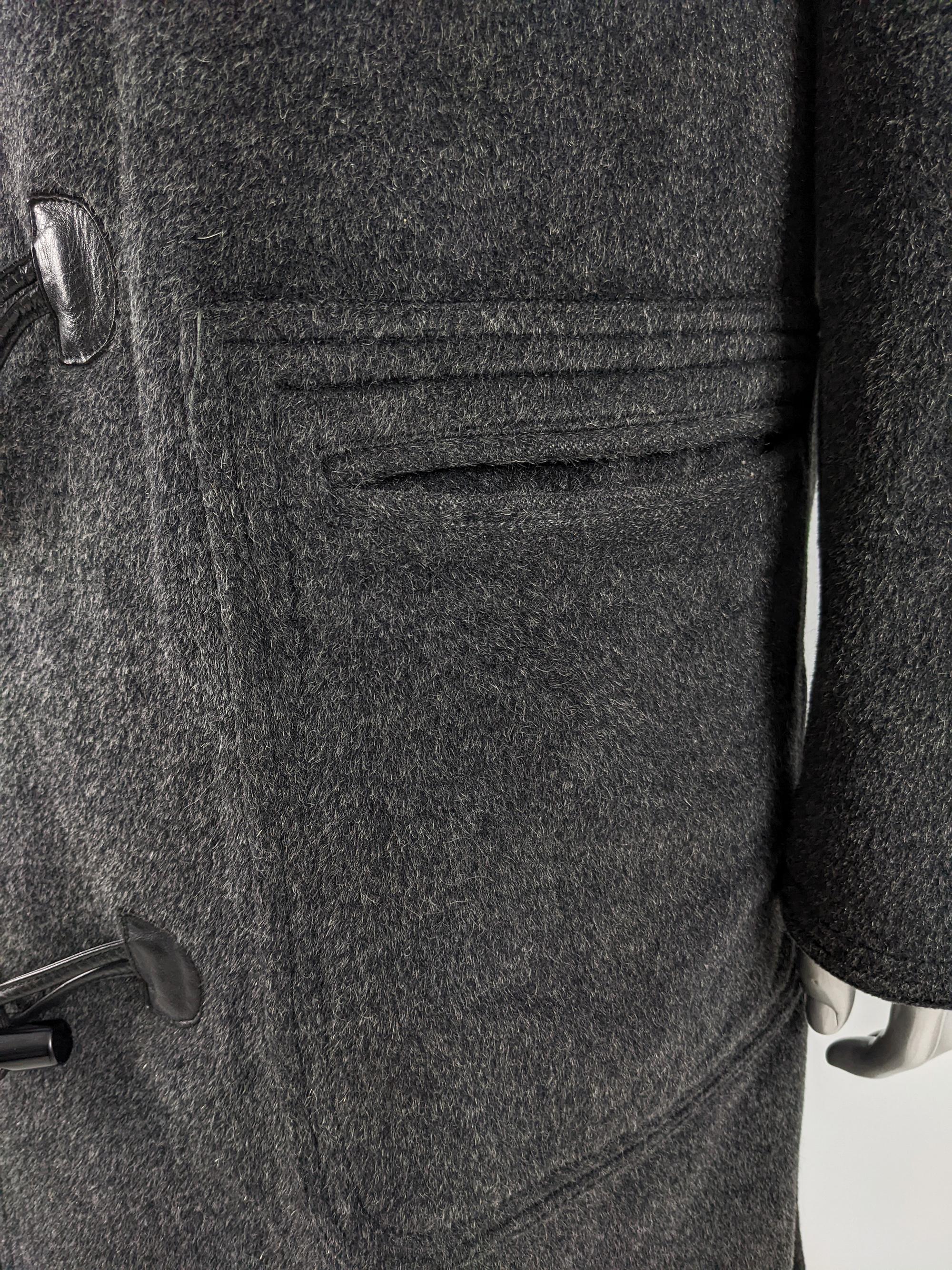 dark grey mens overcoat