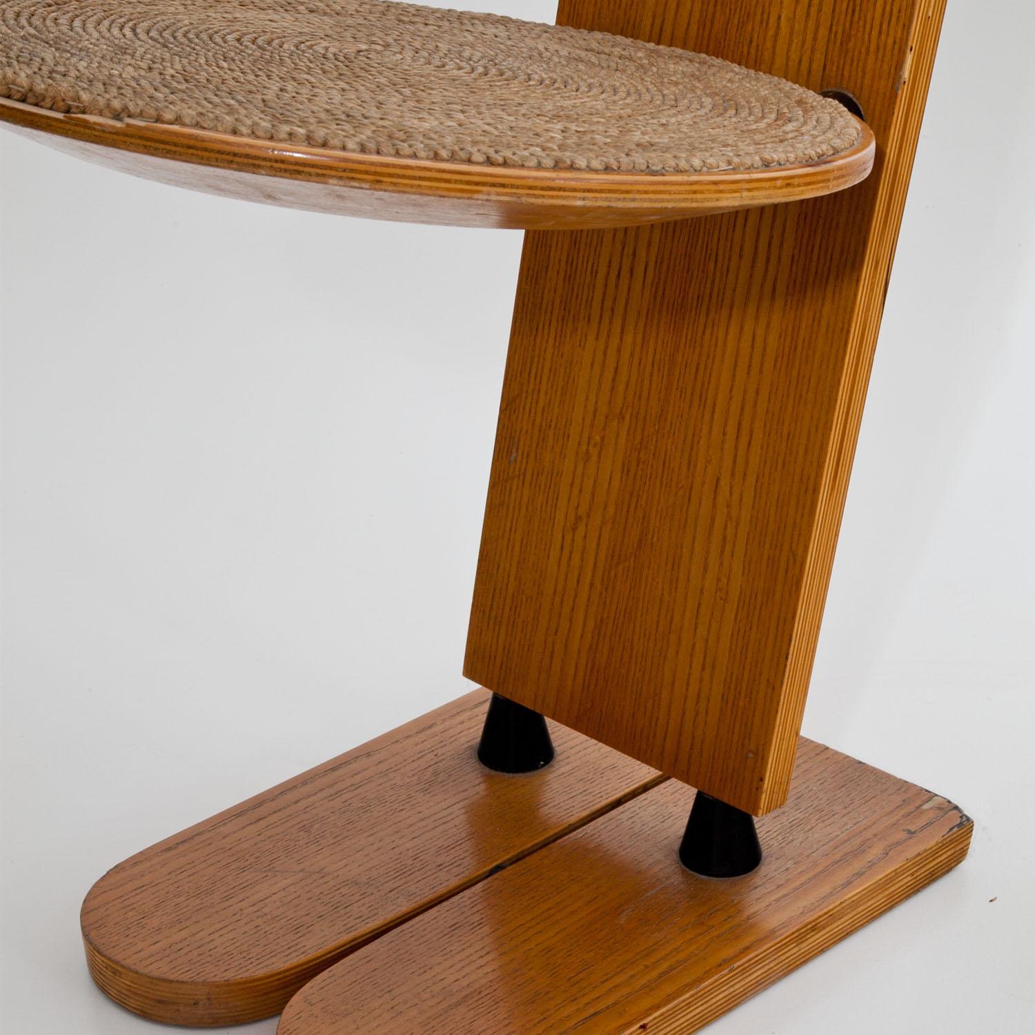 Wood “Pala” Dining Chairs and Table by Gigi Sabadin for Emme, Italy, 1970s