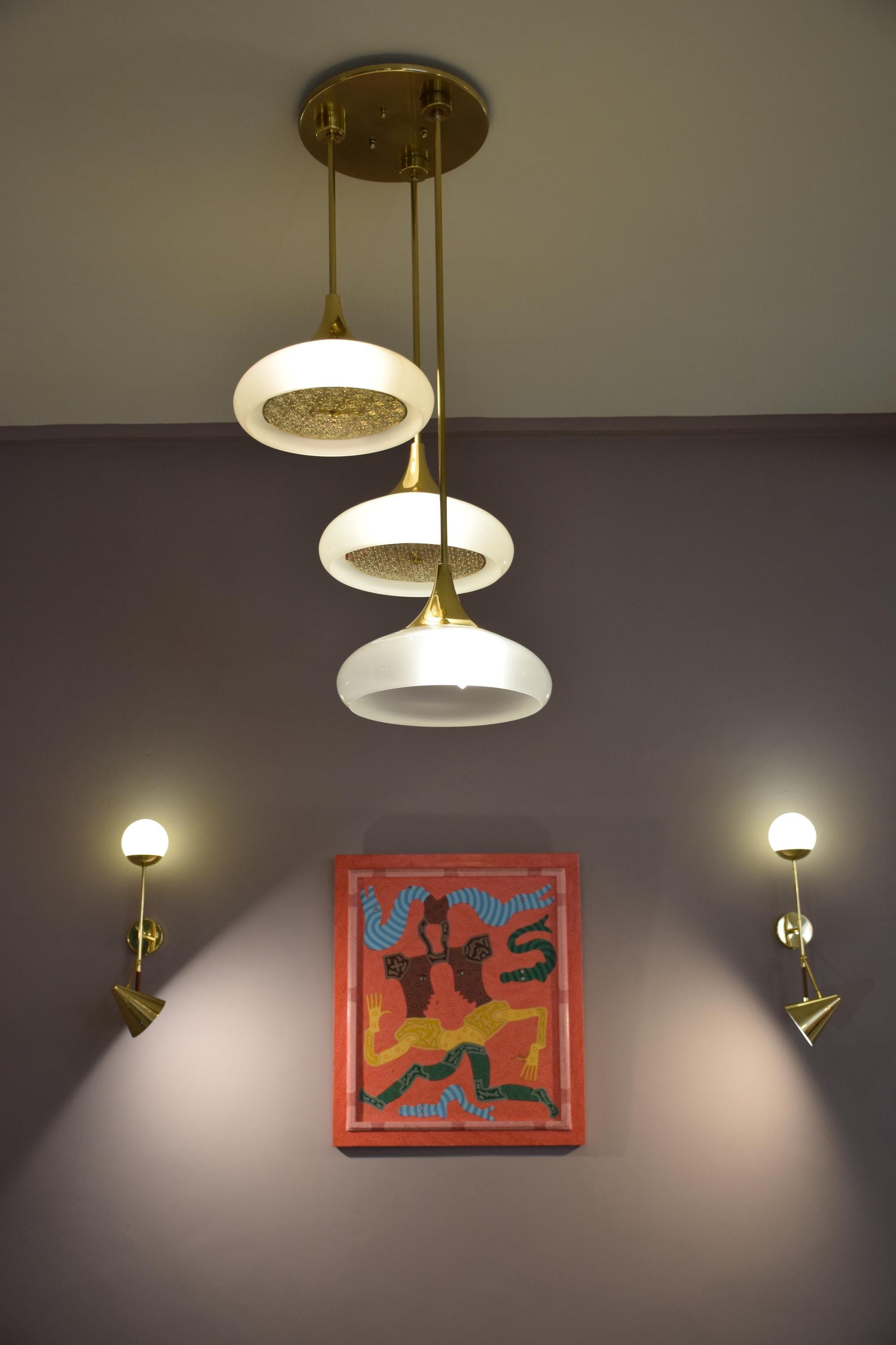 Organic Modern Pala Hanging Light Flow Collection For Sale