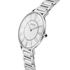 Palace Classic White Metal Band Quartz Watch, 'Complimentary Extra Straps'