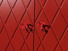 Palace Contemporary and Customizable Cabinet, Two Doors and Interior Lighting