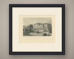 Palace of Saint Cloud after Thomas Allom, Antique Steel Engraving, circa 1860