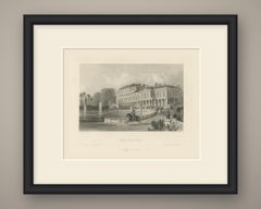 Palace of Saint Cloud, France, Antique Engraving after Thomas Allom, circa 1845