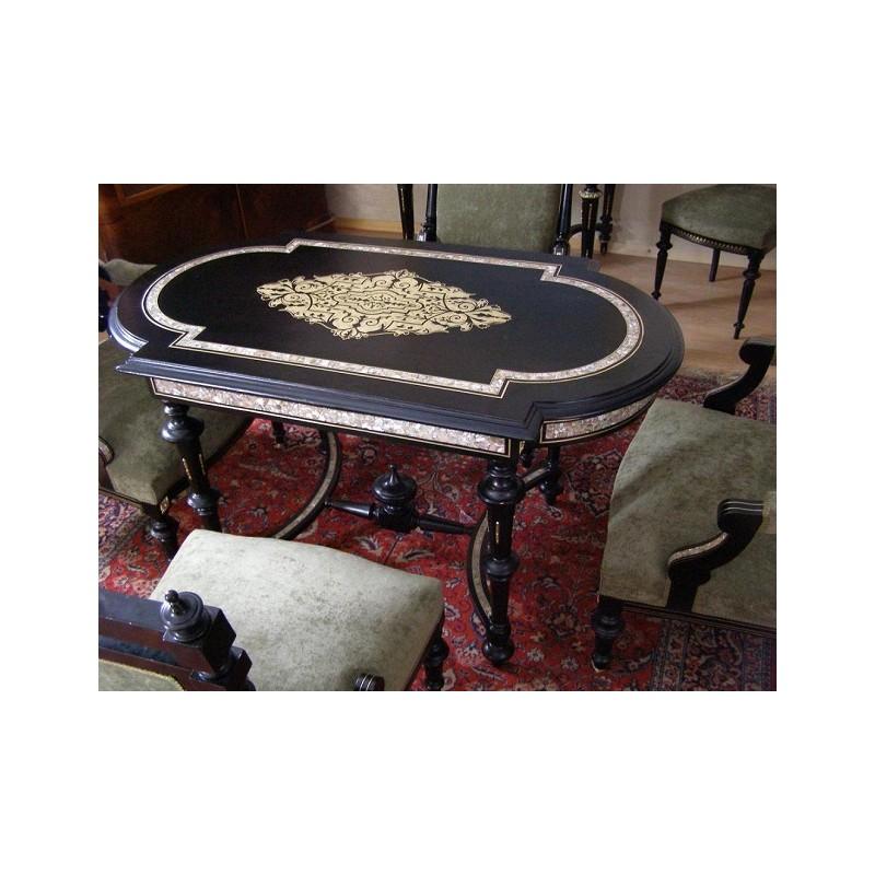 Mid-19th Century Palace Set Boulle,  Napoleon III , 19th Century For Sale