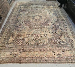 Palace Size 19th century Kerman Levar Rug  16x24