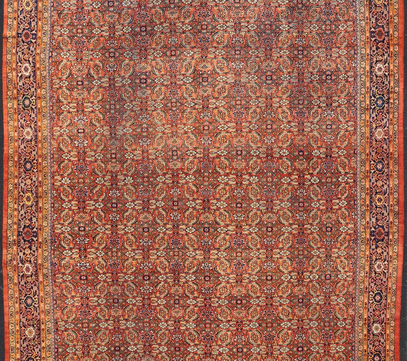 Palast Größe antike persische Sultanabad Rugs 12'9 x 20'3 (Wolle) im Angebot