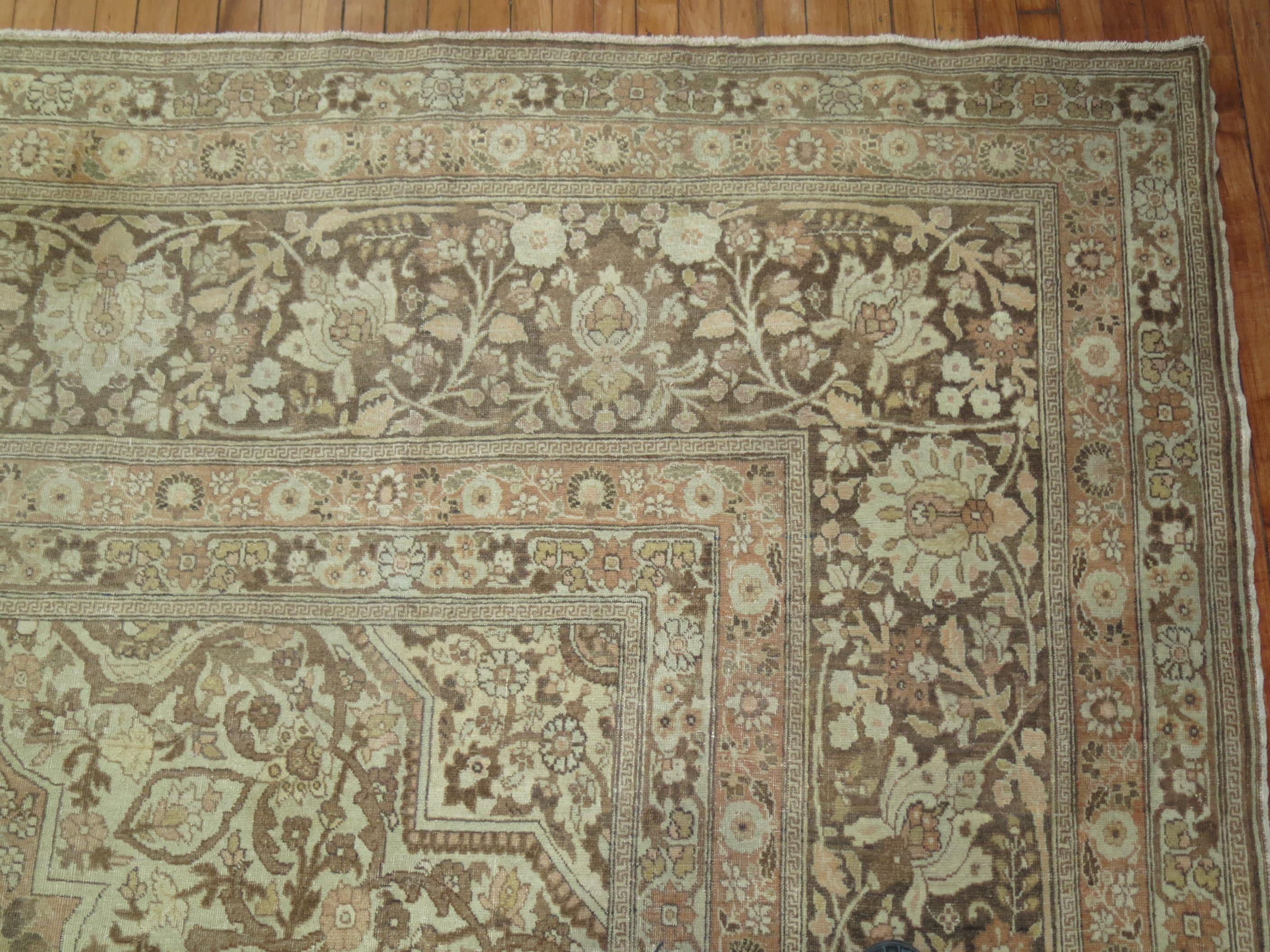 Elegant Palace Size Antique Persian Tabriz For Sale 2