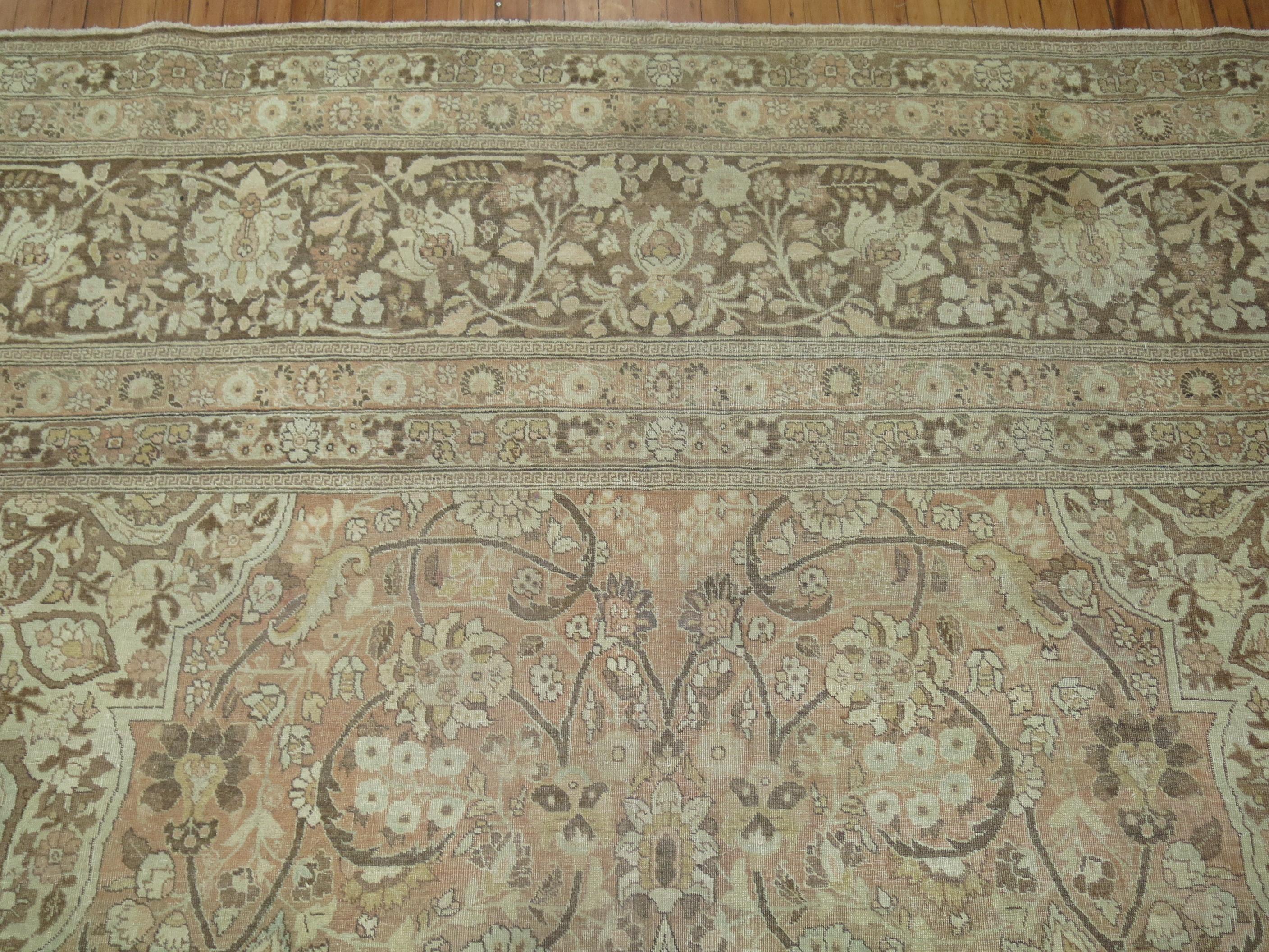 Elegant Palace Size Antique Persian Tabriz For Sale 3