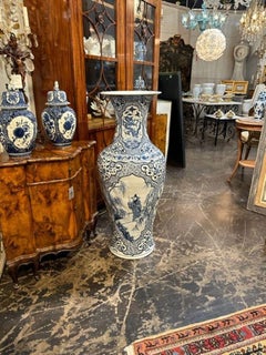 Vase chinois bleu et blanc de taille « Palace »