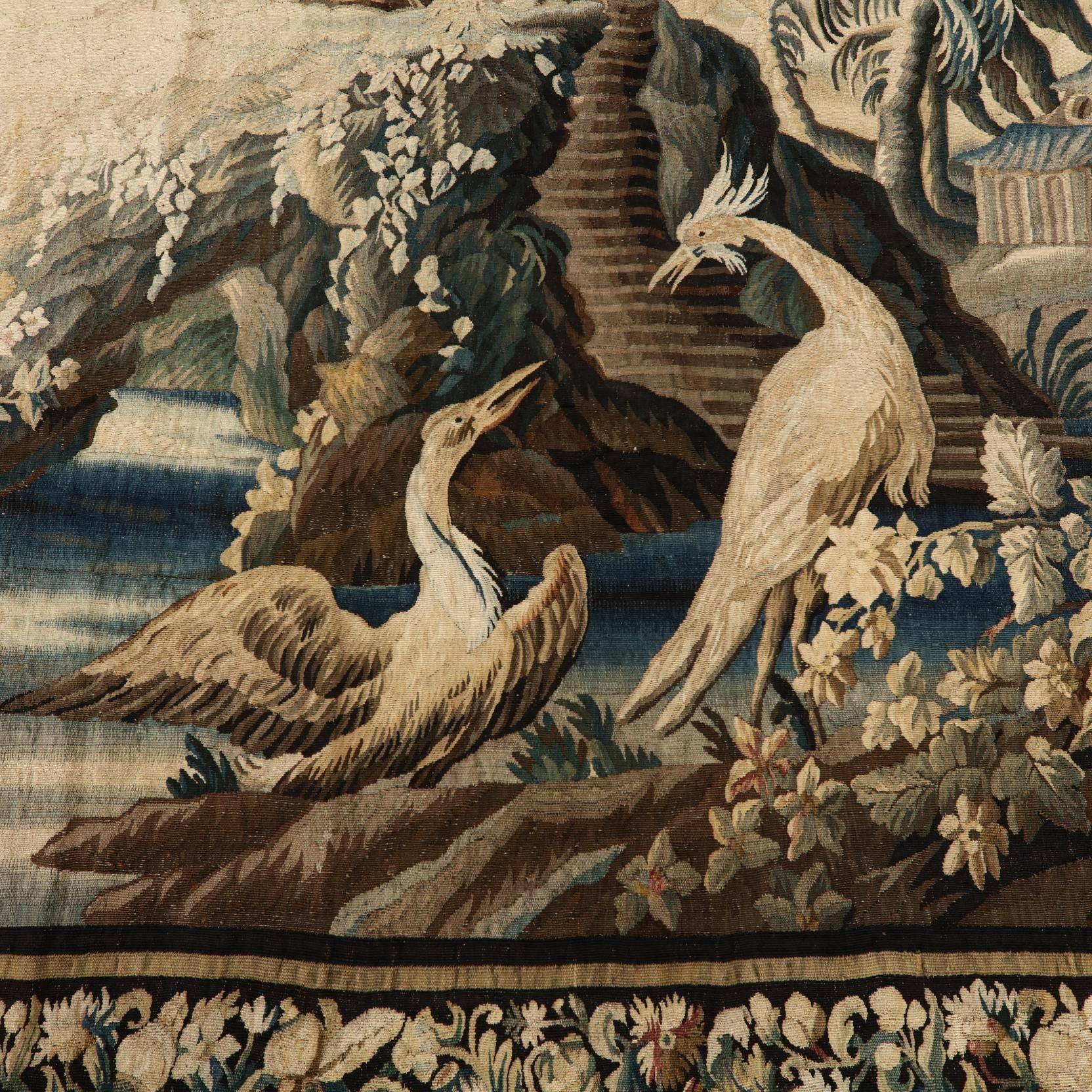 Palace Size Chinoiserie Tapestry In Good Condition For Sale In Washington Crossing, PA