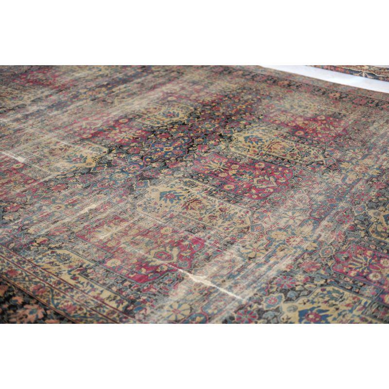 Palace Size Iconic Garden Inspired Design Rug, c. 1900's For Sale 1