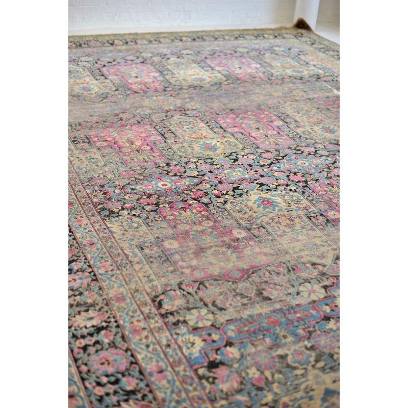 Palace Size Iconic Garden Inspired Design Rug, c. 1900's For Sale 4