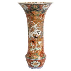  Japanische Kutani-Porzellanvase in Palastgröße aus der Meiji-Periode, 1880