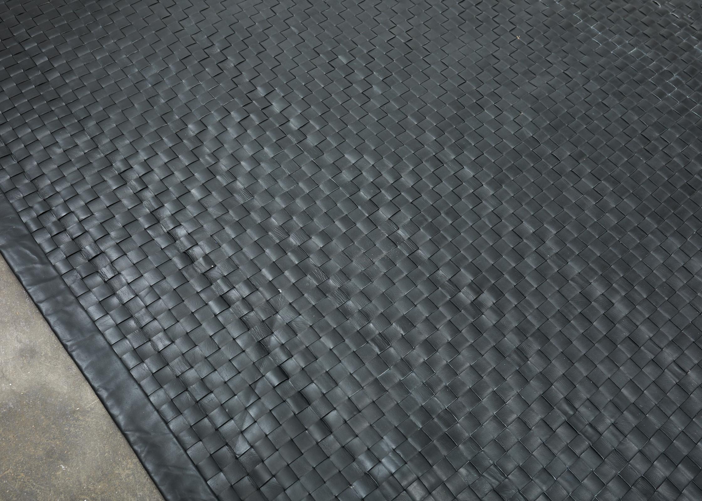 Moderner gewebter Teppich mit Lederriemen in Palastgröße 31'L X 24'W im Angebot 12
