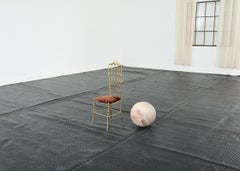 Palace Size Modern Woven Leather Strap Area Rug 31'L X 24'W