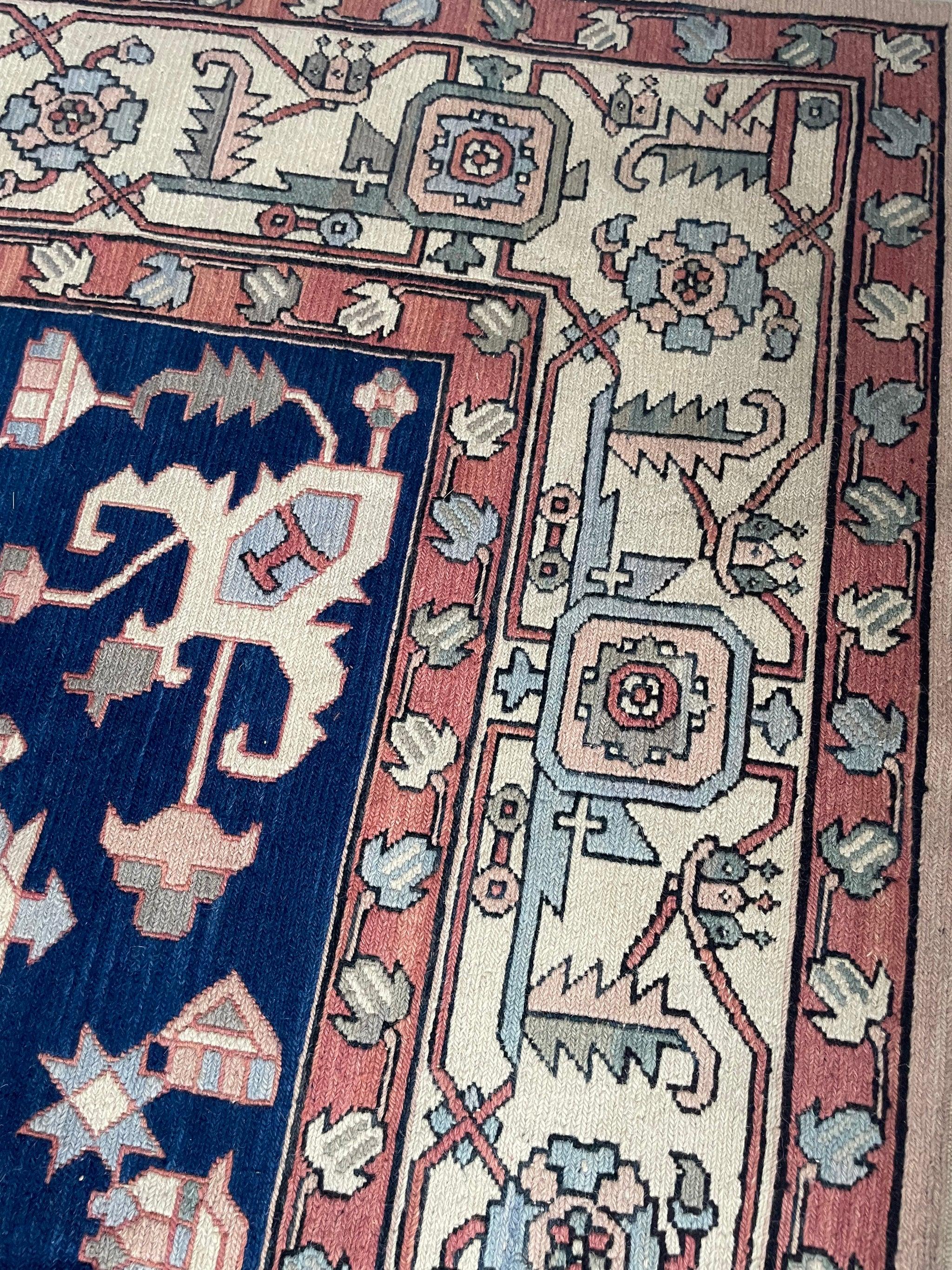 Palace Size Northwest Tribal Vintage Rug, c.1950-60's 10