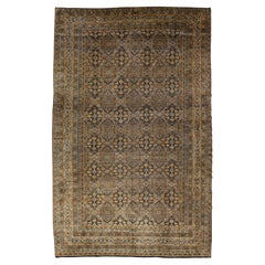 Palace-Sized Antique Kirman Rug, 13' x 20'  Early 20th Century All-Over Lattice