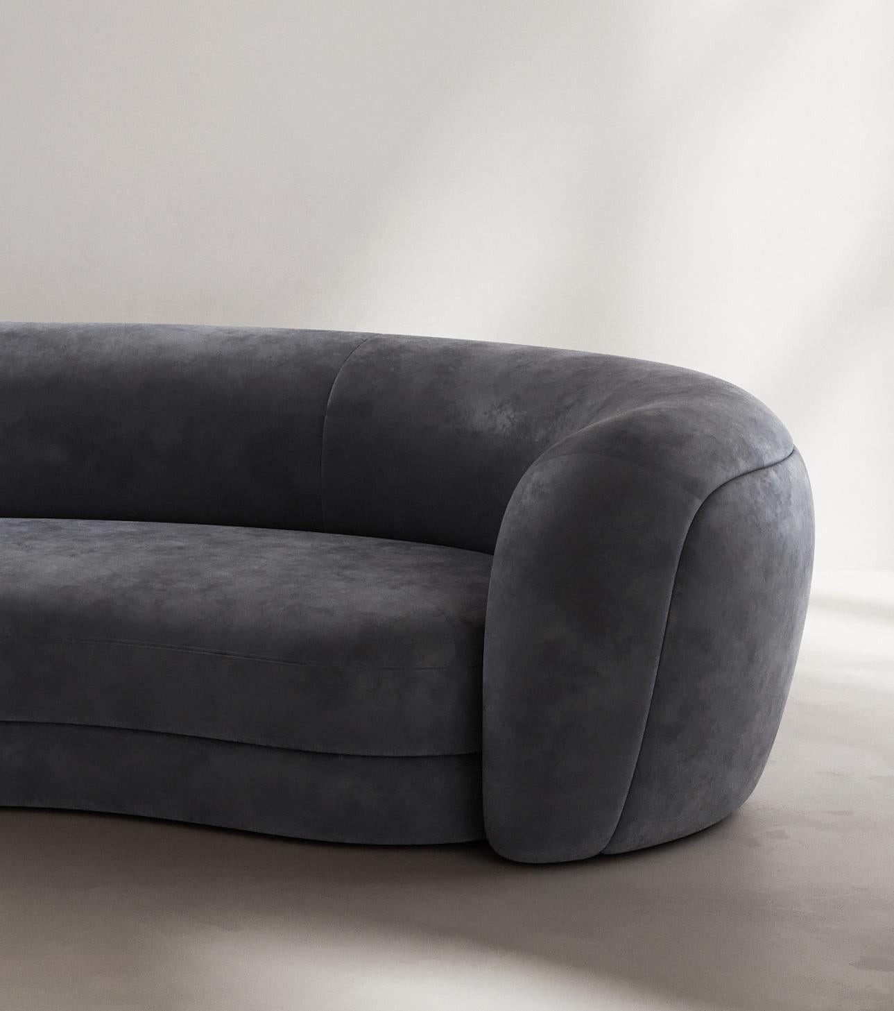 Sofá Palace II de terciopelo de algodón Lelievre Paris Cosmos by Paloma Editions Moderno en venta