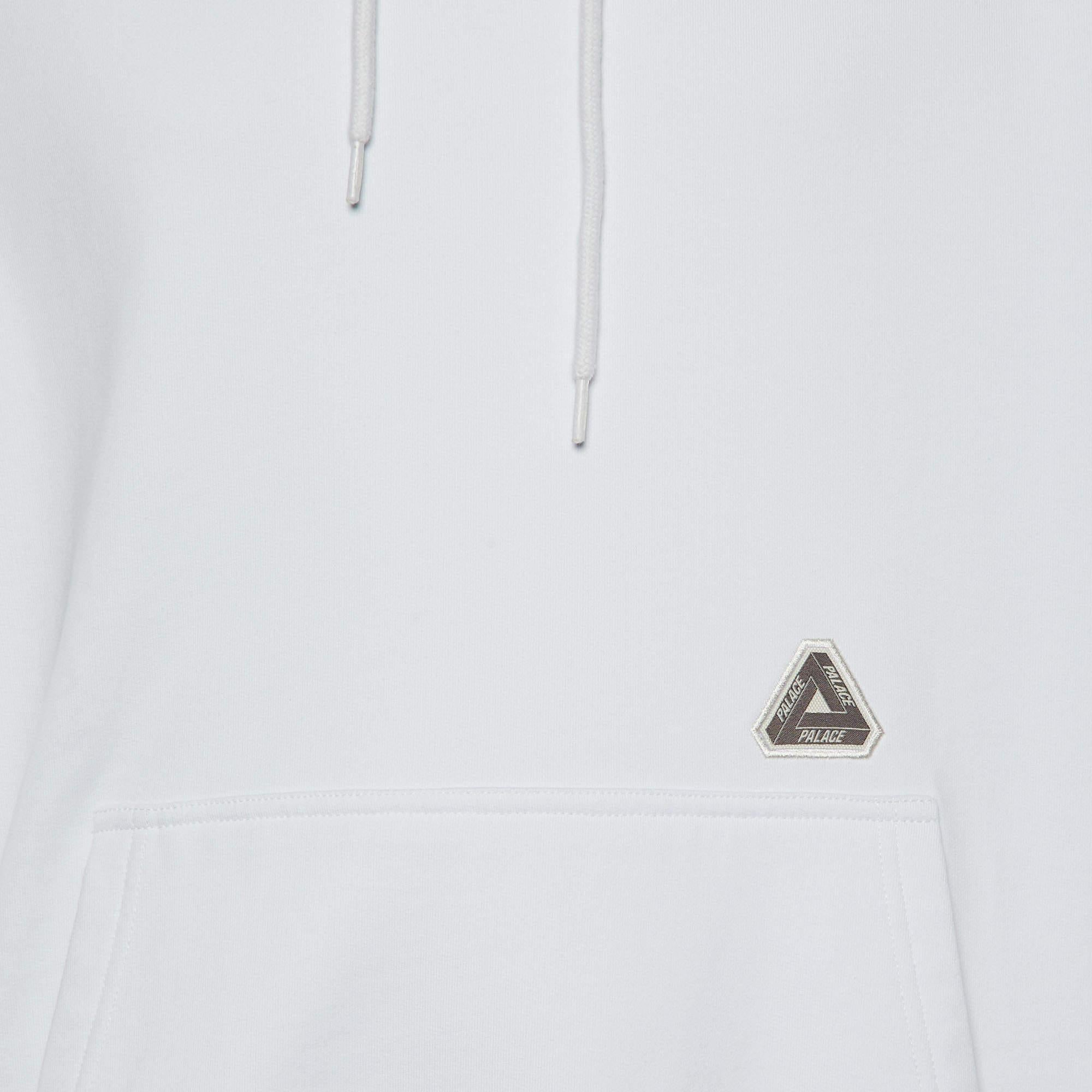 Gris Palace Sweat-shirt à capuche Sofar en tricot de coton blanc L
