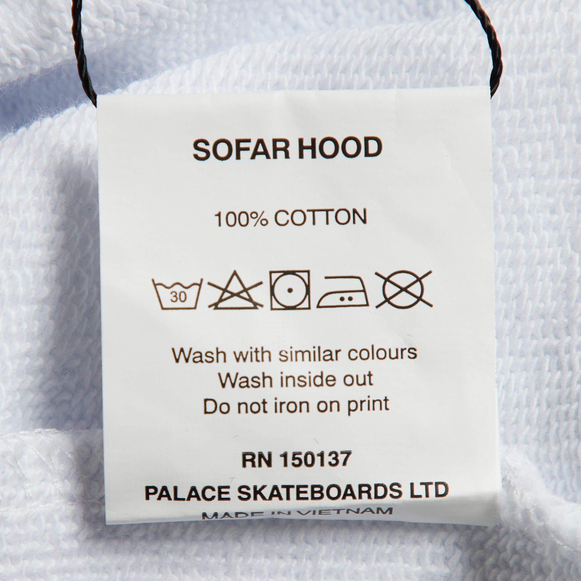 Palace Sweat-shirt à capuche Sofar en tricot de coton blanc L 1