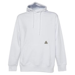 Palace Sweat-shirt à capuche Sofar en tricot de coton blanc L