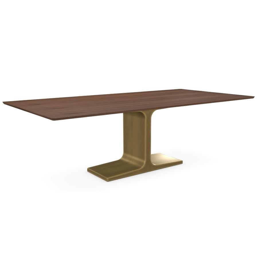 Type COLLECTIONI in the search bar to view 300 unique products like this one.

Palace Wood Dining Table with Brass Base and Wood top
--
Designed by Lievore Altherr Molina
Made in Italy