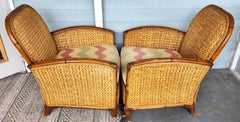 Palacek Lounge Chairs Pair Coastal Beach House